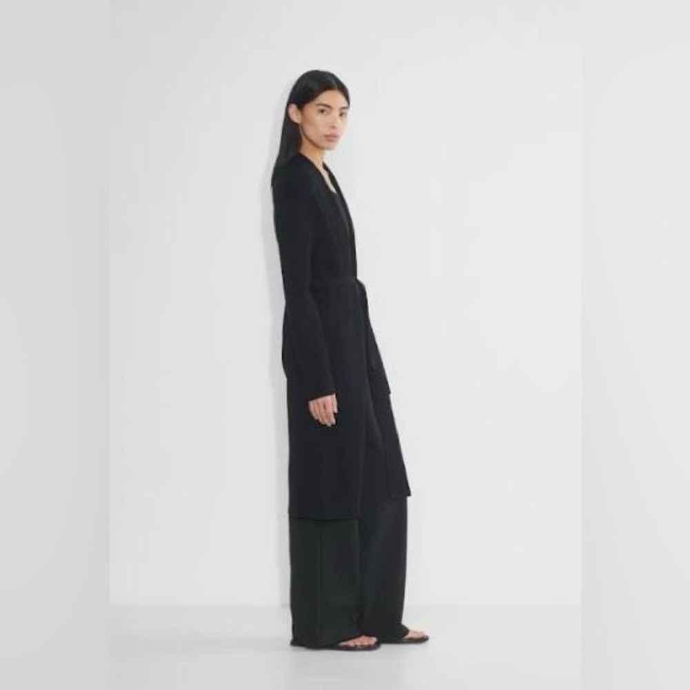 Aritzia Babaton Ty Duster Longline Cardigan Xs Black View 5